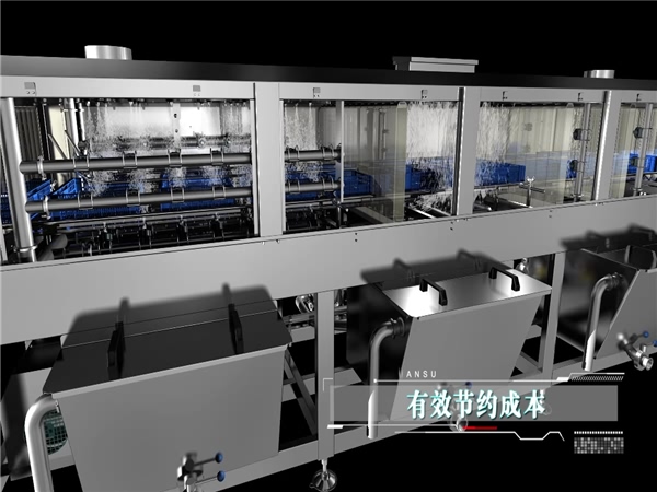 廠家銷售，肉食筐清洗機周轉箱清洗機批發價格
