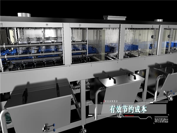塑料筐清洗機，塑料盤清洗機，塑料周轉(zhuǎn)箱清洗機