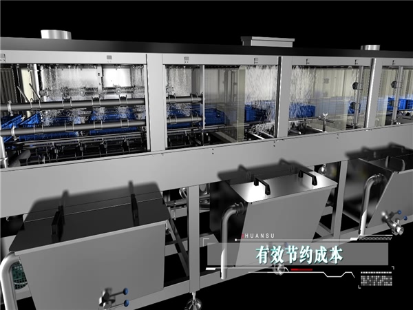 供應洗筐機，周轉箱清洗機，全自動洗框設備，環(huán)速洗筐機價格