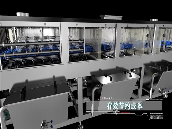供應洗筐機，周轉箱清洗機，全自動洗框設備，環(huán)速洗筐機價格